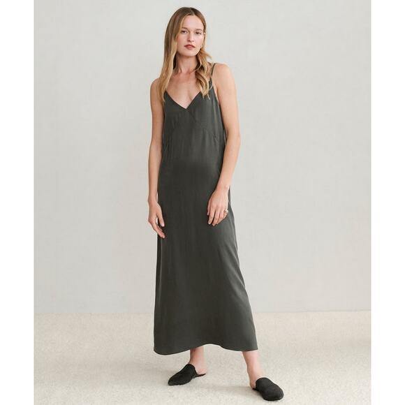 Jenni Kayne Riviera Slip Dress Charcoal Size XS Casual Lightweight Spring Summer - Picture 5 of 11